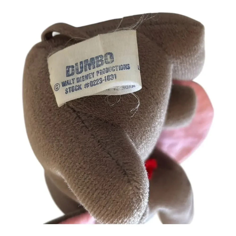 Walt Disney Productions Dumbo Plush Stuffed Animal Vintage Dumbo